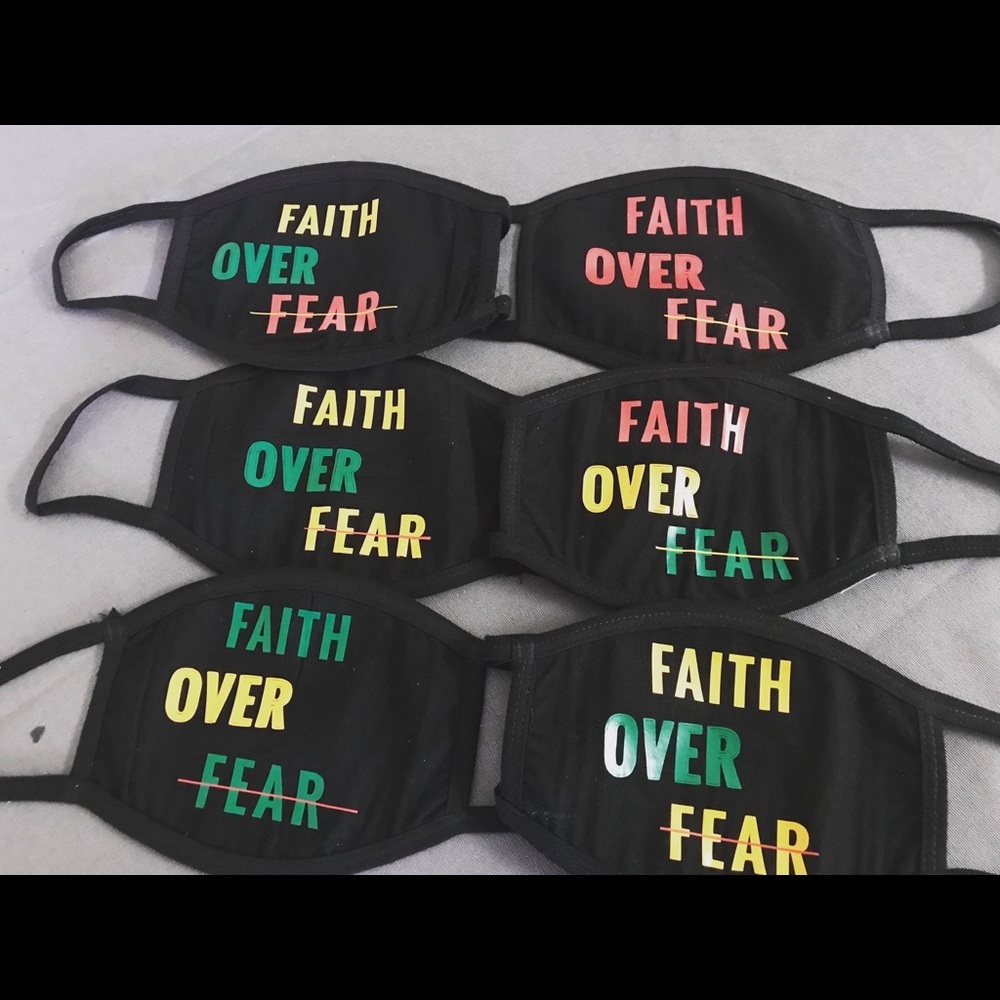 Faith Over Fear Mask